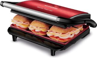 Press Grill Mondial PG-01-RC 1000W Vermelho/Inox Revestimento Antiaderente