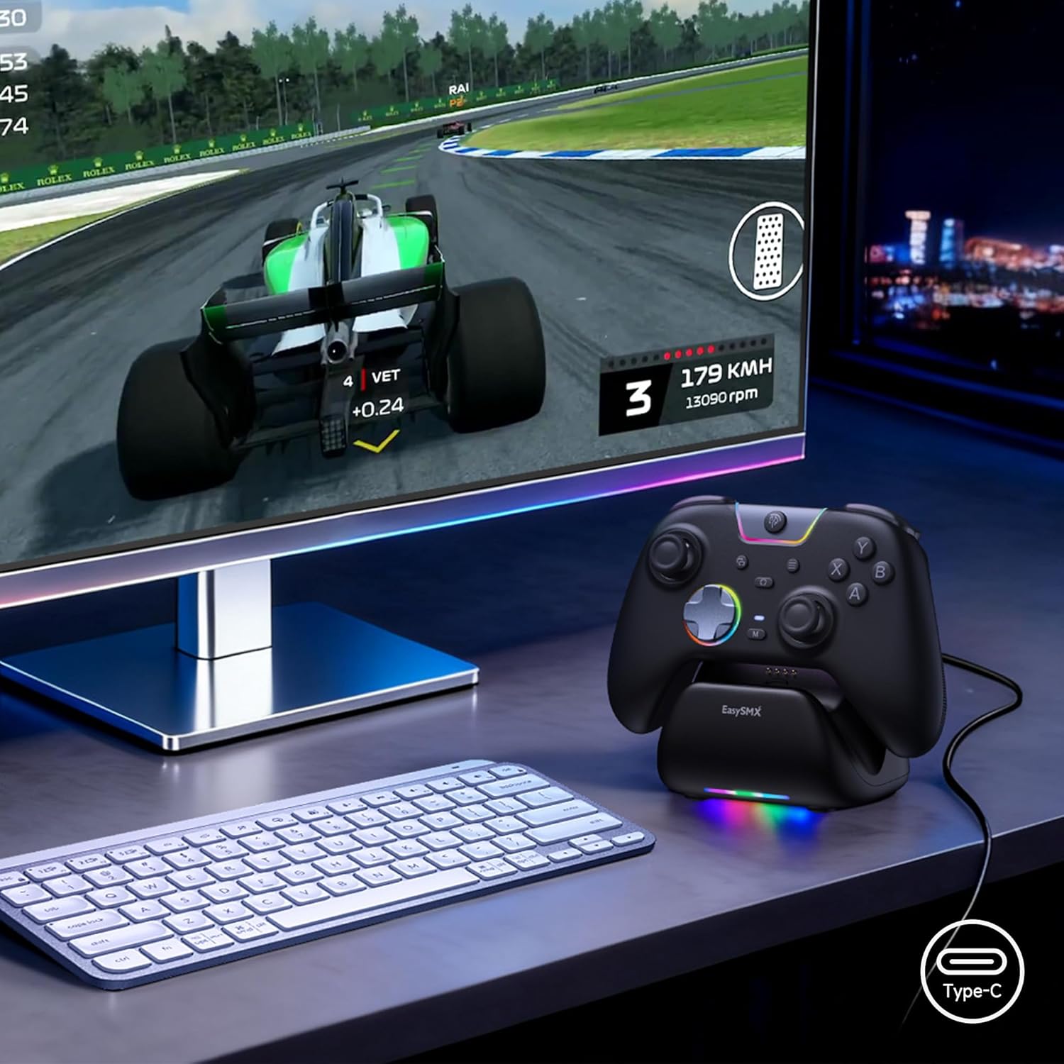 Base Carregadora EasySMX X05Pro para Controle Wireless Gamepad 5 Base Carregadora EasySMX X05Pro para Controle Wireless Gamepad - Imagem 5