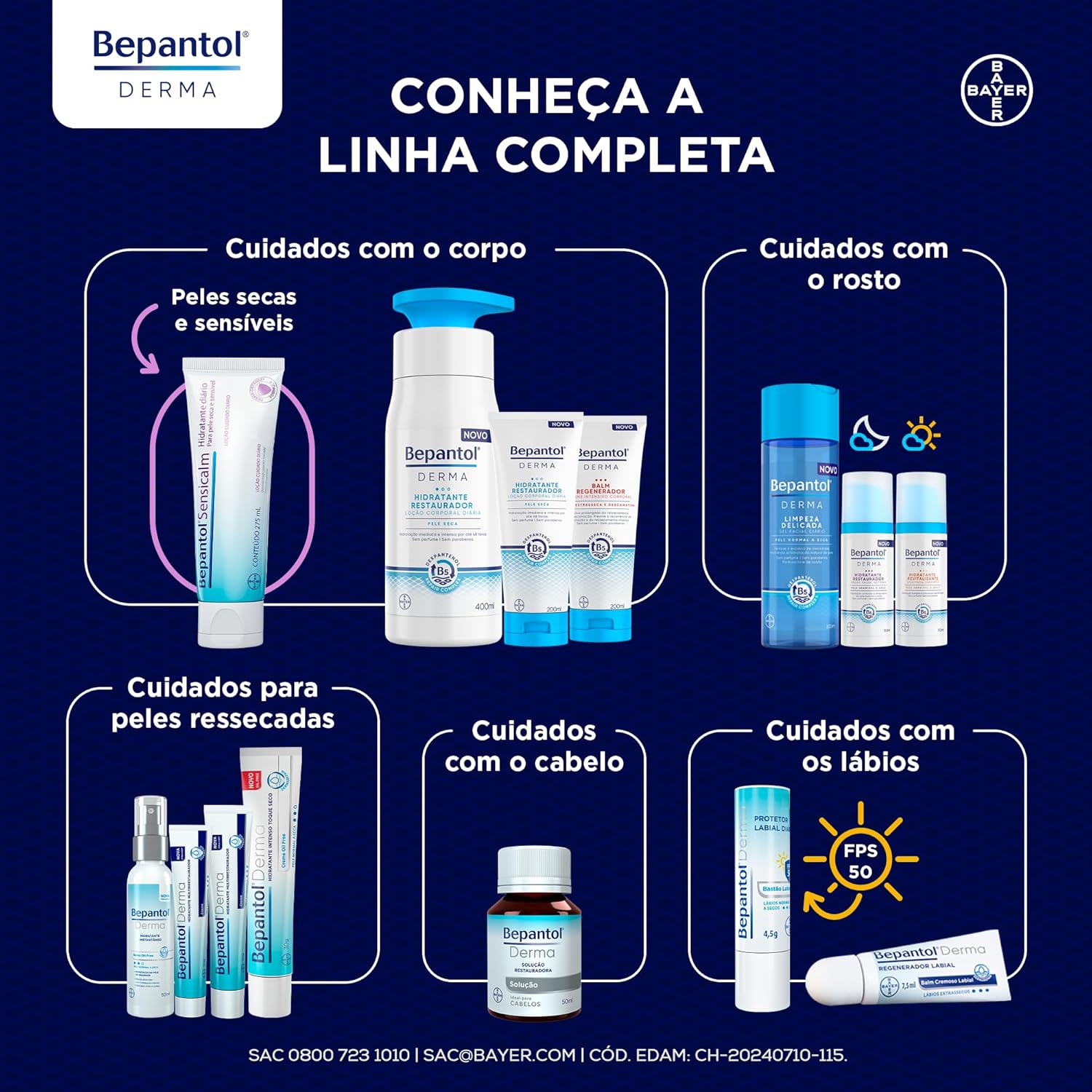 Creme Hidratante Bepantol Derma Multirrestaurador 20g 6 Creme Hidratante Bepantol Derma Multirrestaurador 20g - Imagem 6