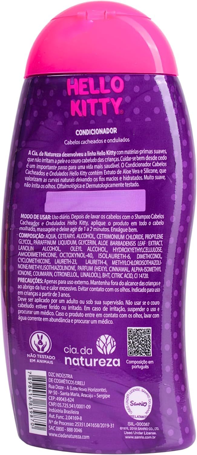 Condicionador Infantil Farmax Hello Kitty para Cabelos Cacheados 16 Condicionador Infantil Farmax Hello Kitty para Cabelos Cacheados - Imagem 16