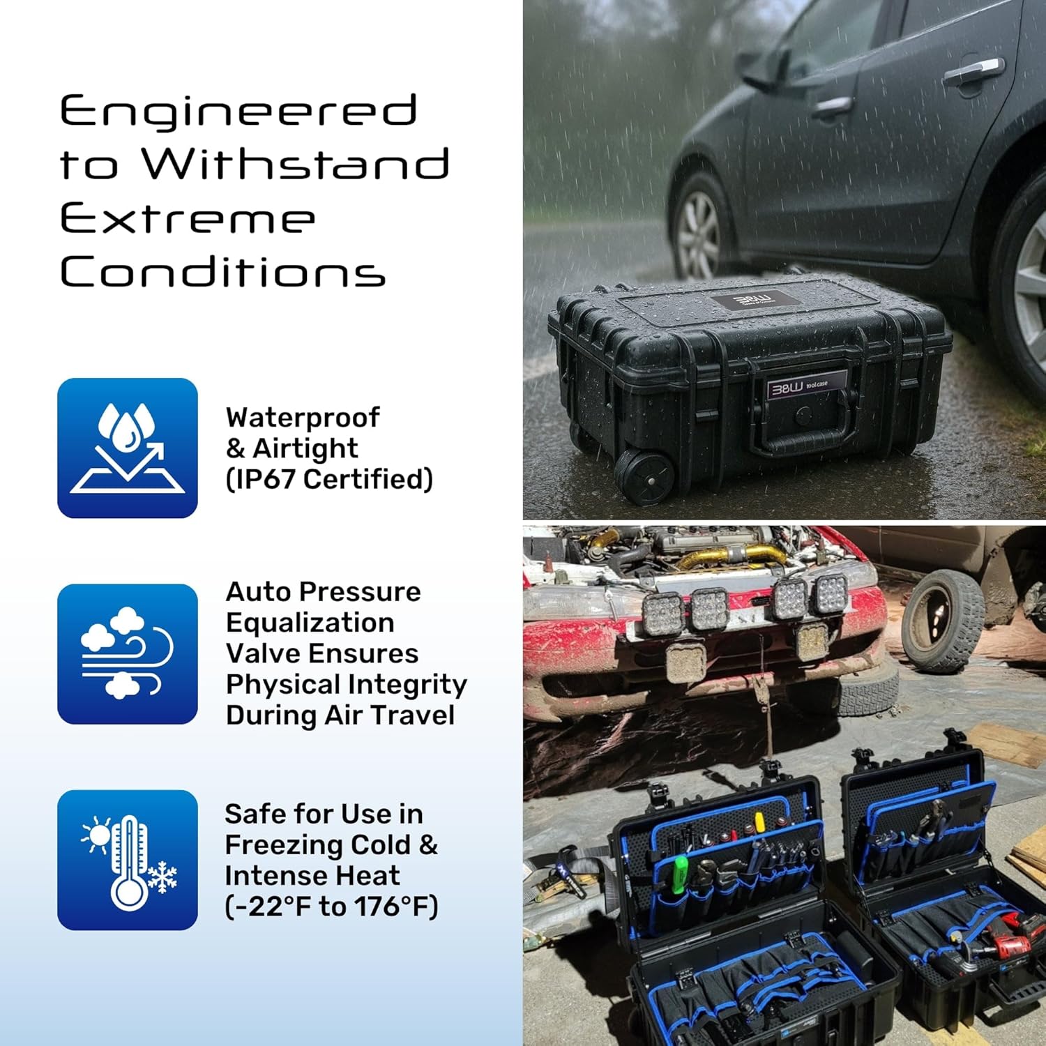 Caixa de Ferramentas B&W International Jumbo 6700 com Tabuleiros 6 Caixa de Ferramentas B&W International Jumbo 6700 com Tabuleiros - Imagem 6