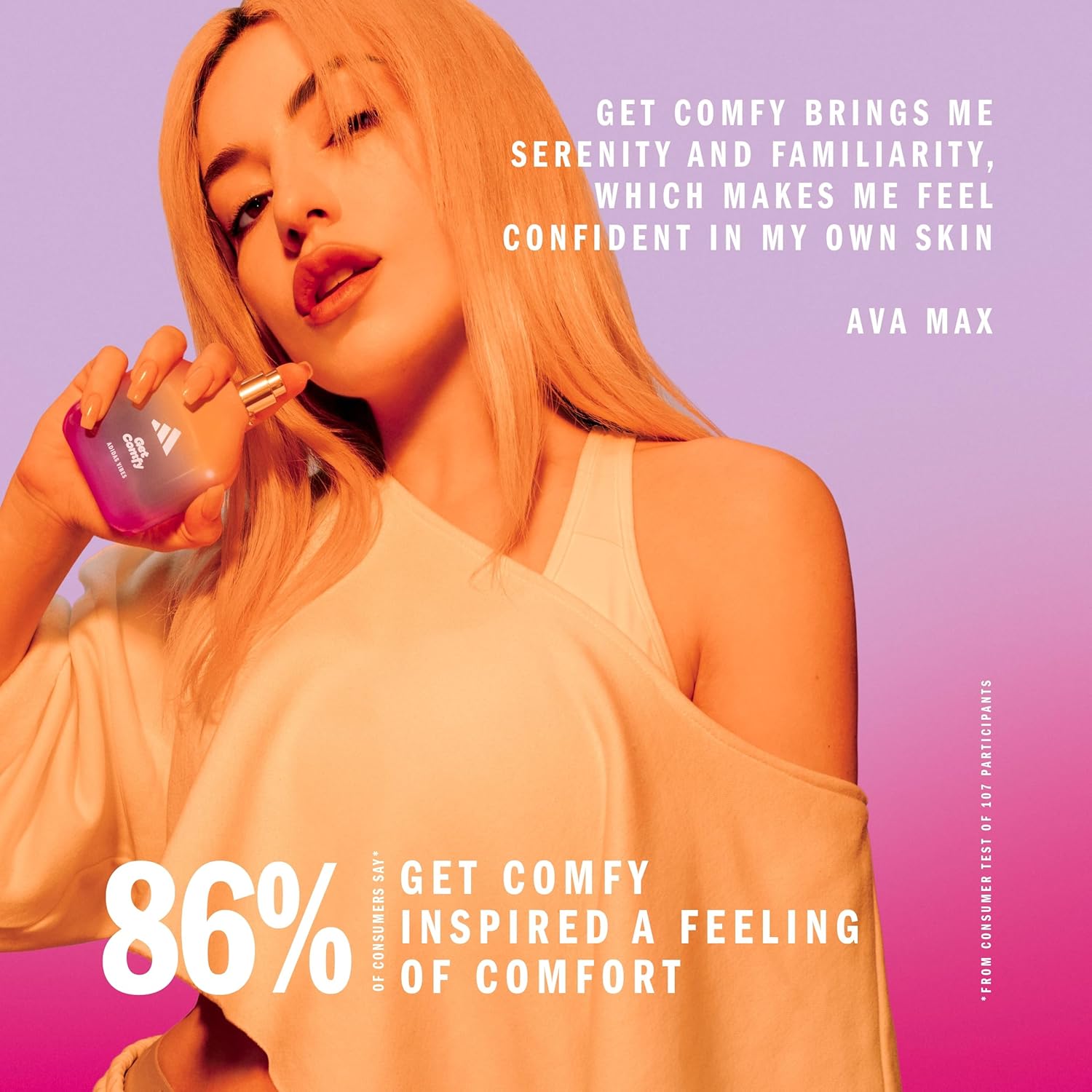 Perfume Adidas Vibes Get Comfy Eau de Parfum 100ml Floral 5 Perfume Adidas Vibes Get Comfy Eau de Parfum 100ml Floral - Imagem 5