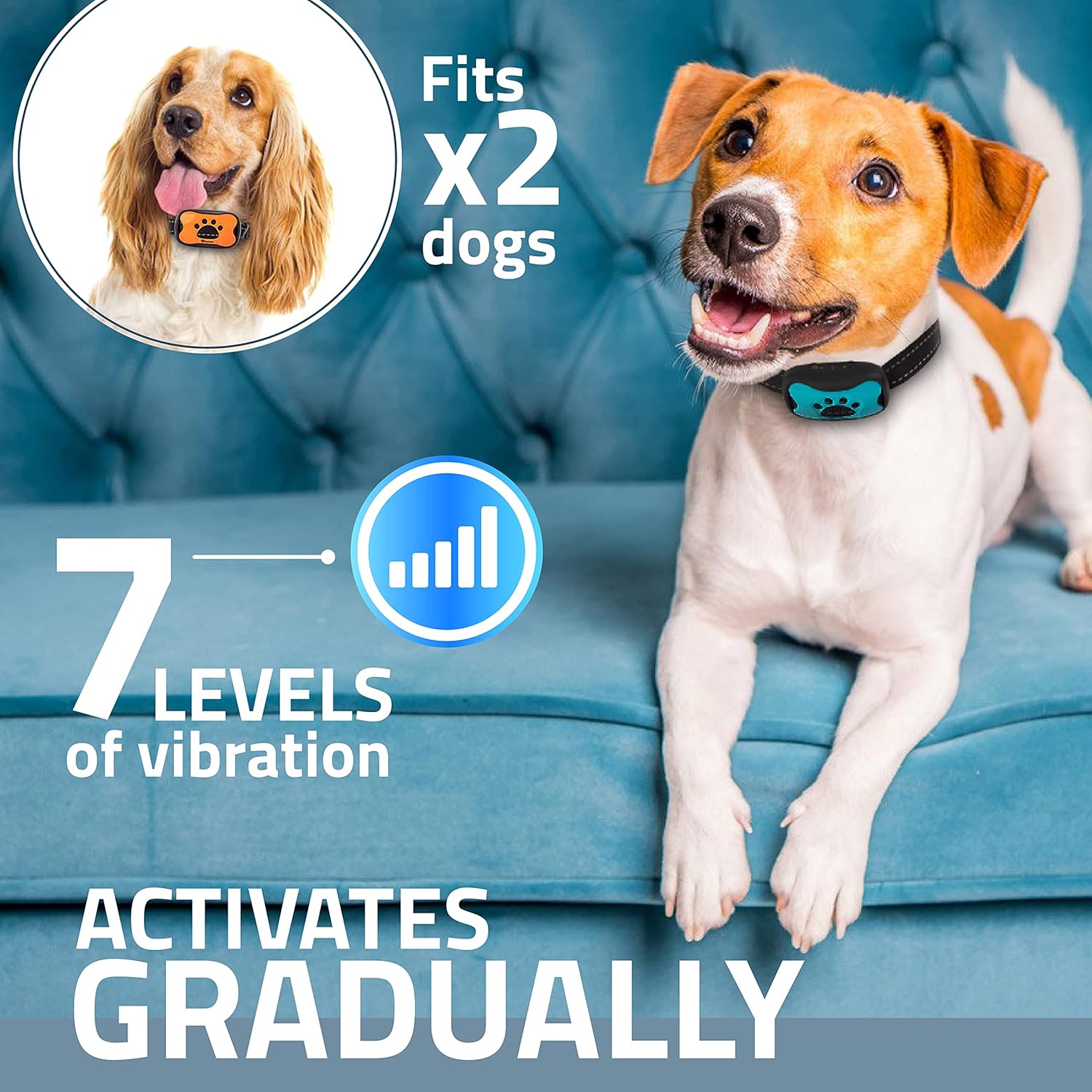 Coleira Anti-Latido PawPets Recarregável para Cães 2 Unidades 4 Coleira Anti-Latido PawPets Recarregável para Cães 2 Unidades - Imagem 4