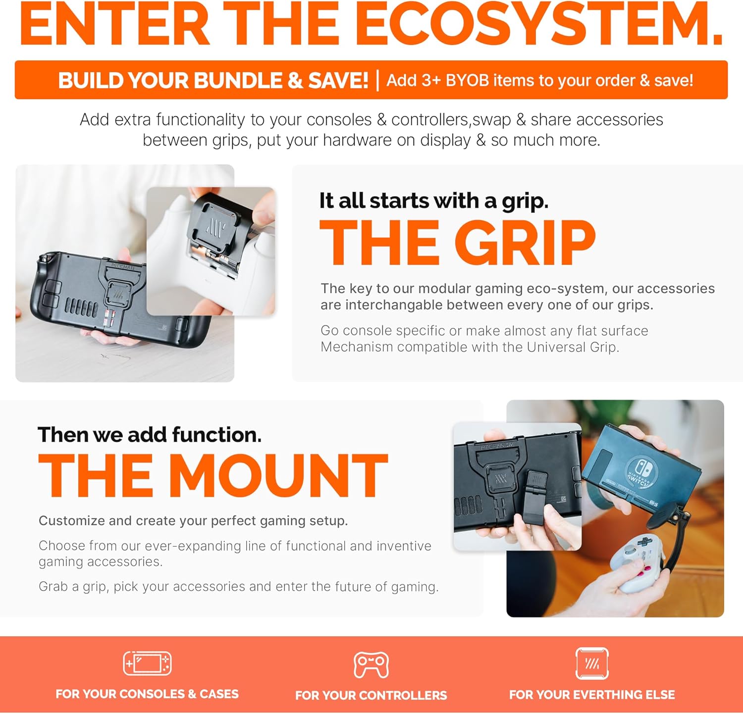 Grip Mechanism Deckmate para Steam Deck Conforto e Proteção 4 Grip Mechanism Deckmate para Steam Deck Conforto e Proteção - Imagem 4