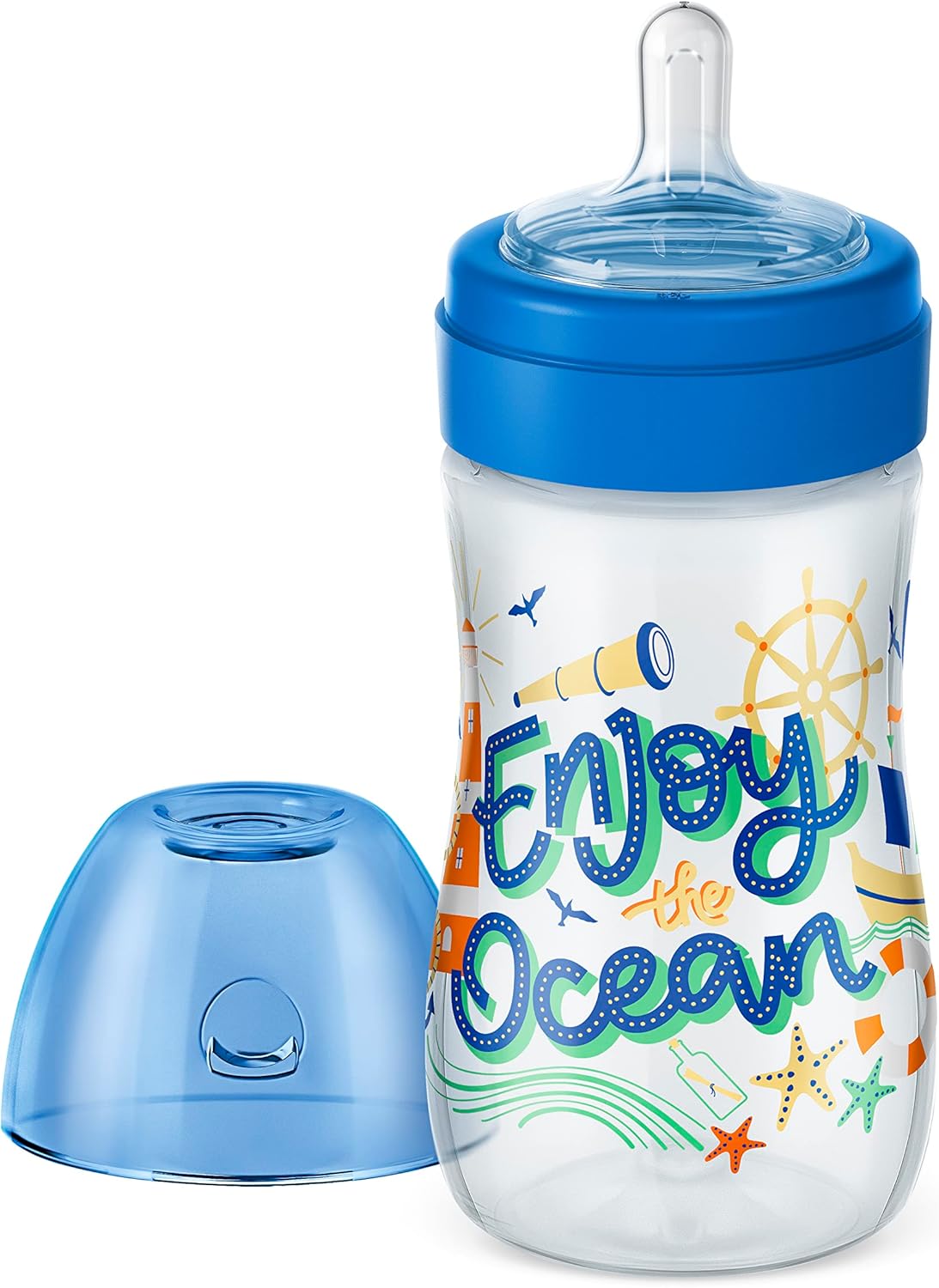 Mamadeira Lillo Super Evolution Divertida 300ml Azul Anticólico 2 Mamadeira Lillo Super Evolution Divertida 300ml Azul Anticólico - Imagem 2