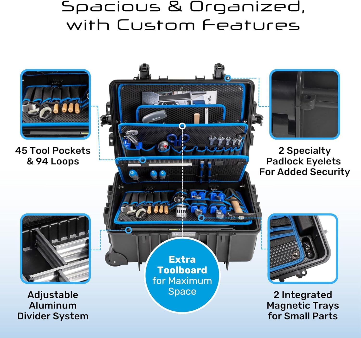 Caixa de Ferramentas B&W International Jumbo 6700 com Tabuleiros 7 Caixa de Ferramentas B&W International Jumbo 6700 com Tabuleiros - Imagem 7