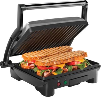 Chefman Panini Press Grill Modelo RJ02-180-4-R Sanduicheira Gourmet Antiaderente