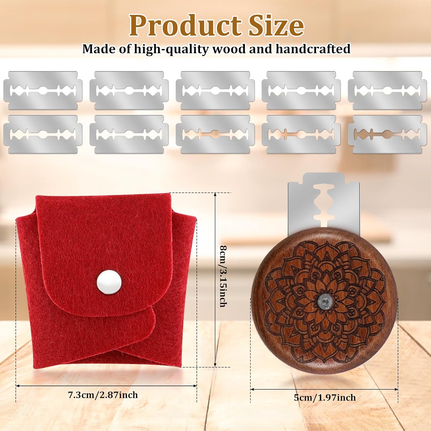 Ferramenta de Pontuação de Massa de Pão SAEHAEYEE Modelo 5cm com Lâminas 6 Ferramenta de Pontuação de Massa de Pão SAEHAEYEE Modelo 5cm com Lâminas - Imagem 6