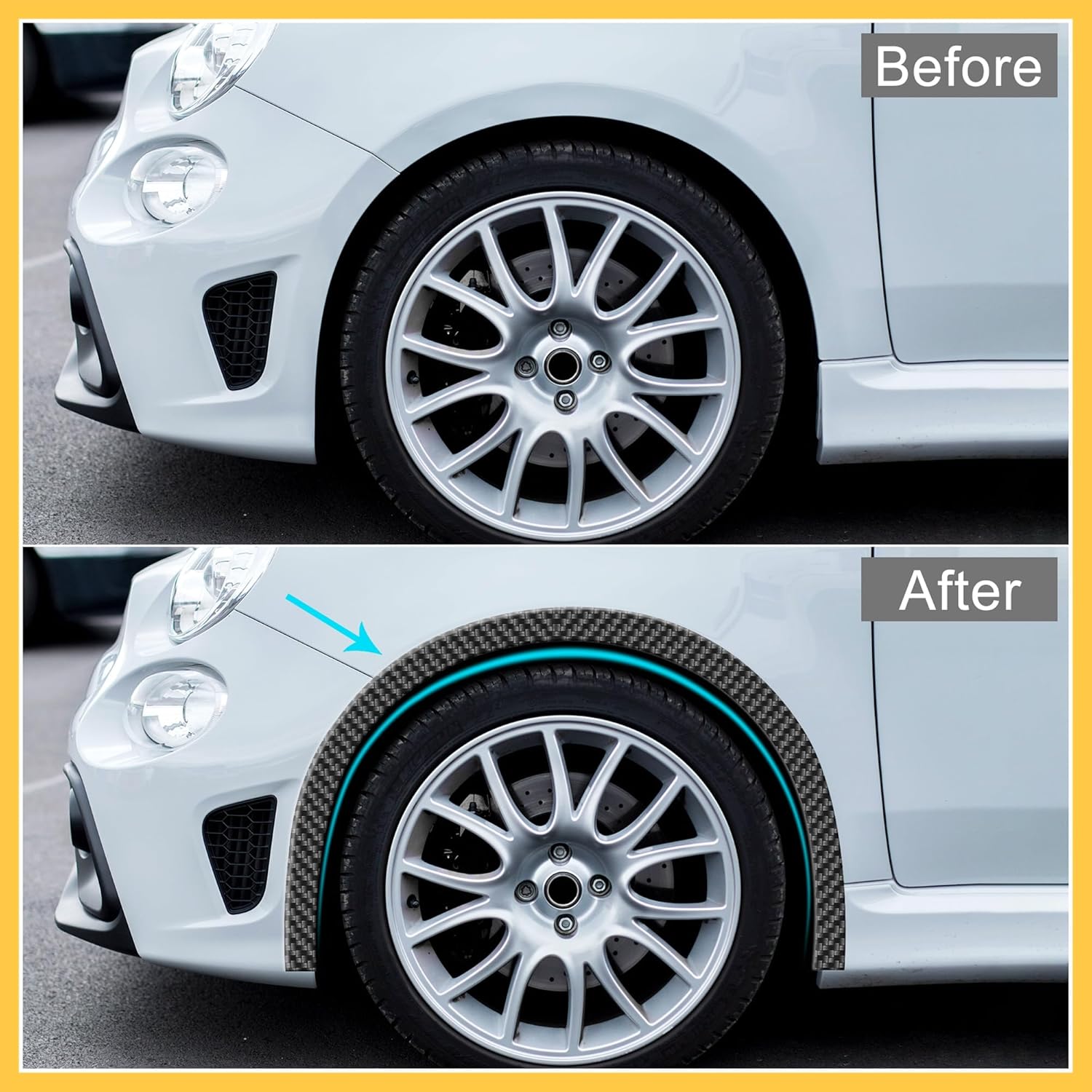 Protetor de Para-lama REPAIROCK Faixa Adesiva de Roda Carbono 2 Protetor de Para-lama REPAIROCK Faixa Adesiva de Roda Carbono - Imagem 2