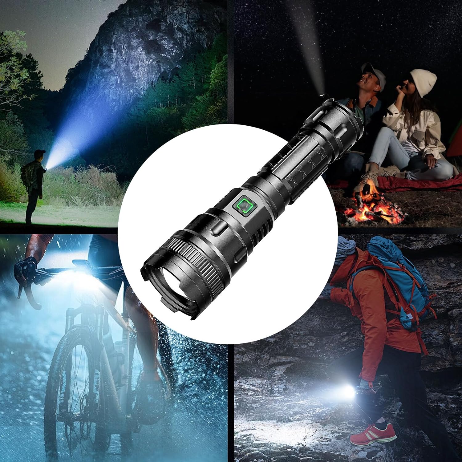 Lanterna Tática AQWS M11 Recarregável USB com Zoom Ajustável 4 Lanterna Tática AQWS M11 Recarregável USB com Zoom Ajustável - Imagem 4