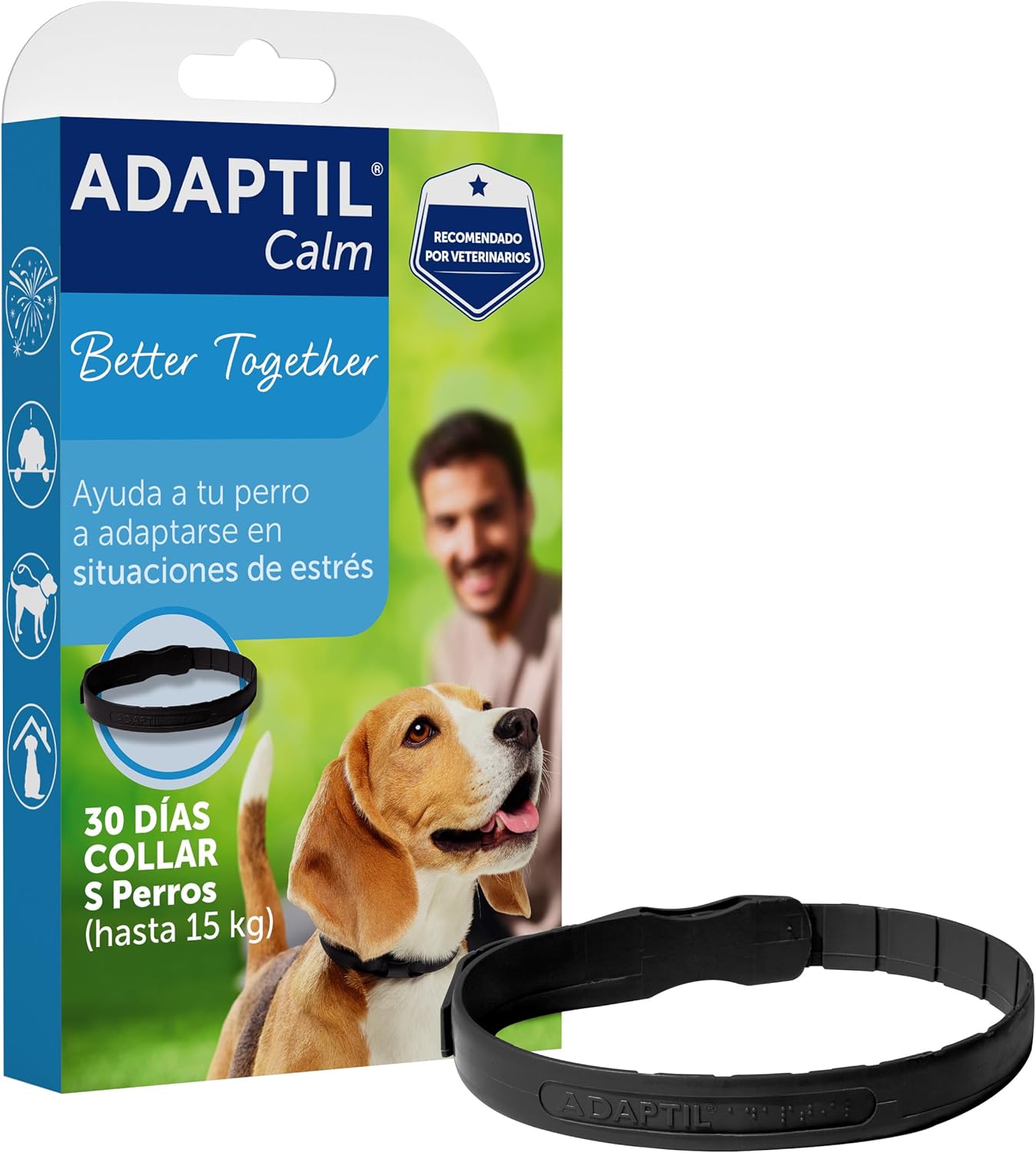 Coleira Anti-Stress Adaptil S para Cães Pequenos e Medos 1 Coleira Anti-Stress Adaptil S para Cães Pequenos e Medos