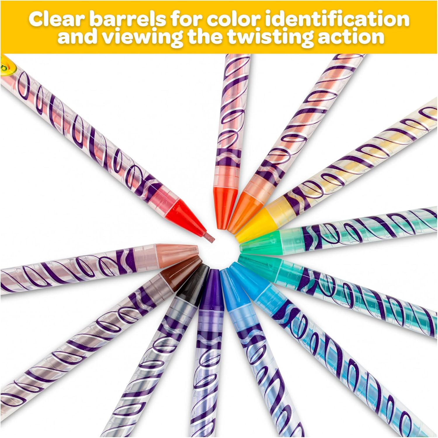 Lápis de Cor Crayola Twistables 24 Unidades com Ponta Retrátil 4 Lápis de Cor Crayola Twistables 24 Unidades com Ponta Retrátil - Imagem 4