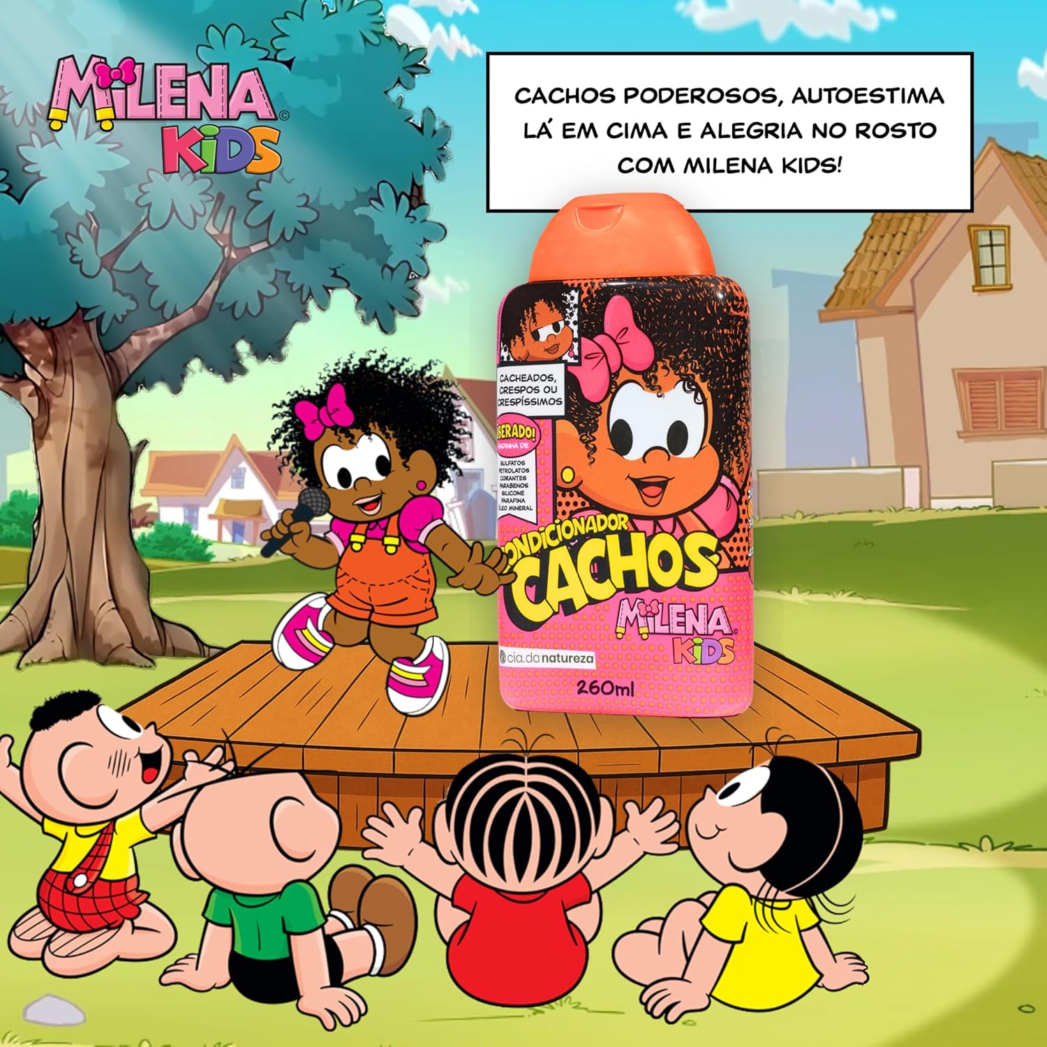 Condicionador Cia da Natureza Turma da Monica Milena Cachos 7 Condicionador Cia da Natureza Turma da Monica Milena Cachos - Imagem 7
