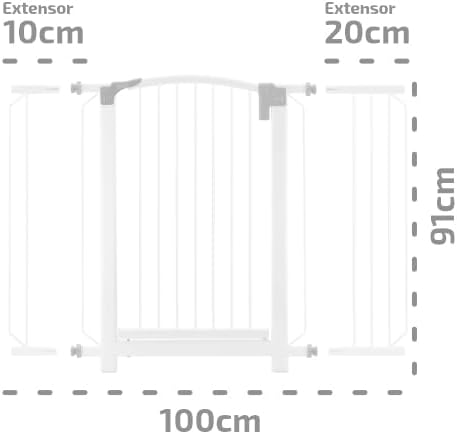 Grade de Porta Tubline One Extensível para Vãos de 70cm a 1m 8 Grade de Porta Tubline One Extensível para Vãos de 70cm a 1m - Imagem 8