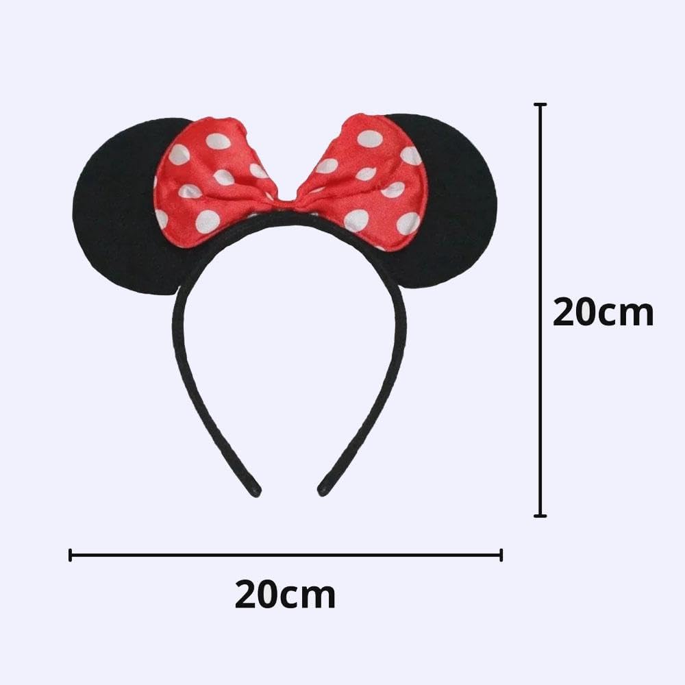Tiara Minnie com Laço Infantil Acessório para Meninas 2 Tiara Minnie com Laço Infantil Acessório para Meninas - Imagem 2