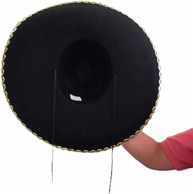 Chapéu Mexicano Sombreiro Gigante para Fantasia de Caveira 3 Chapéu Mexicano Sombreiro Gigante para Fantasia de Caveira - Imagem 3