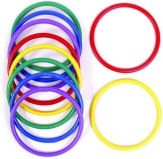 Jogo de Argolas Coloridas para Festa Junina com 10 Unidades