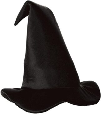 Chapéu de Bruxa Beistle Preto em Cetim para Festa Halloween