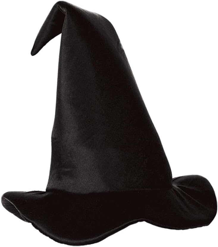 Chapéu de Bruxa Beistle Preto em Cetim para Festa Halloween 1 Chapéu de Bruxa Beistle Preto em Cetim para Festa Halloween