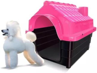 Casa para Cachorro Rinopet N3 Rosa Plástica Resistente