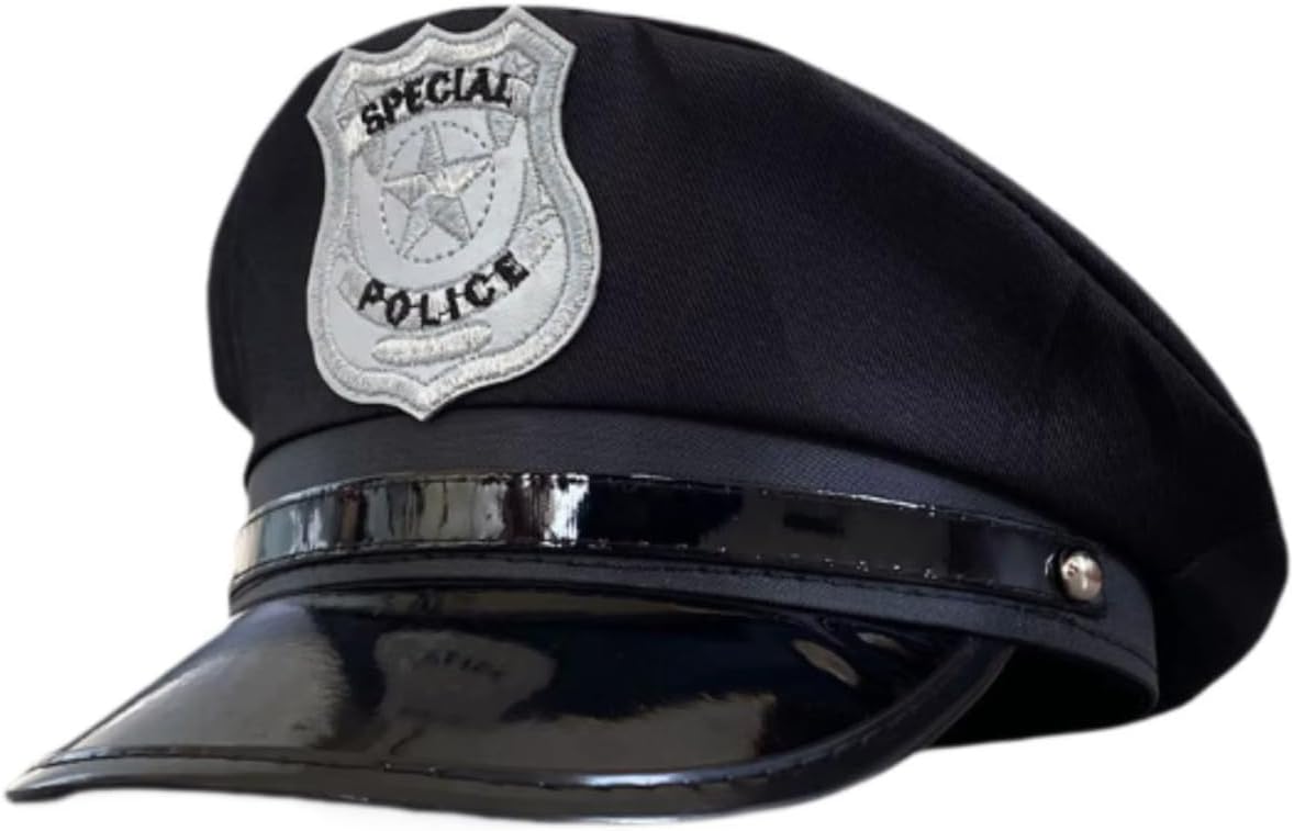 Chapéu de Policial Special Police para Fantasia e Cosplay 1 Chapéu de Policial Special Police para Fantasia e Cosplay