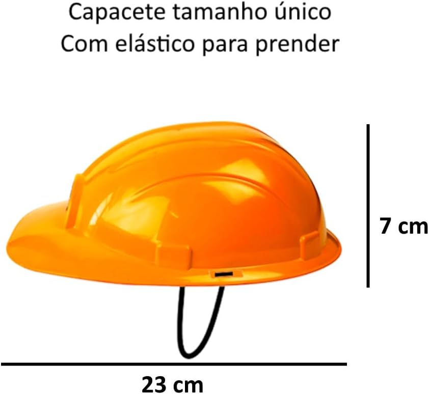 Capacete de Construtor Toy Master Infantil Fantasia Laranja 2 Capacete de Construtor Toy Master Infantil Fantasia Laranja - Imagem 2