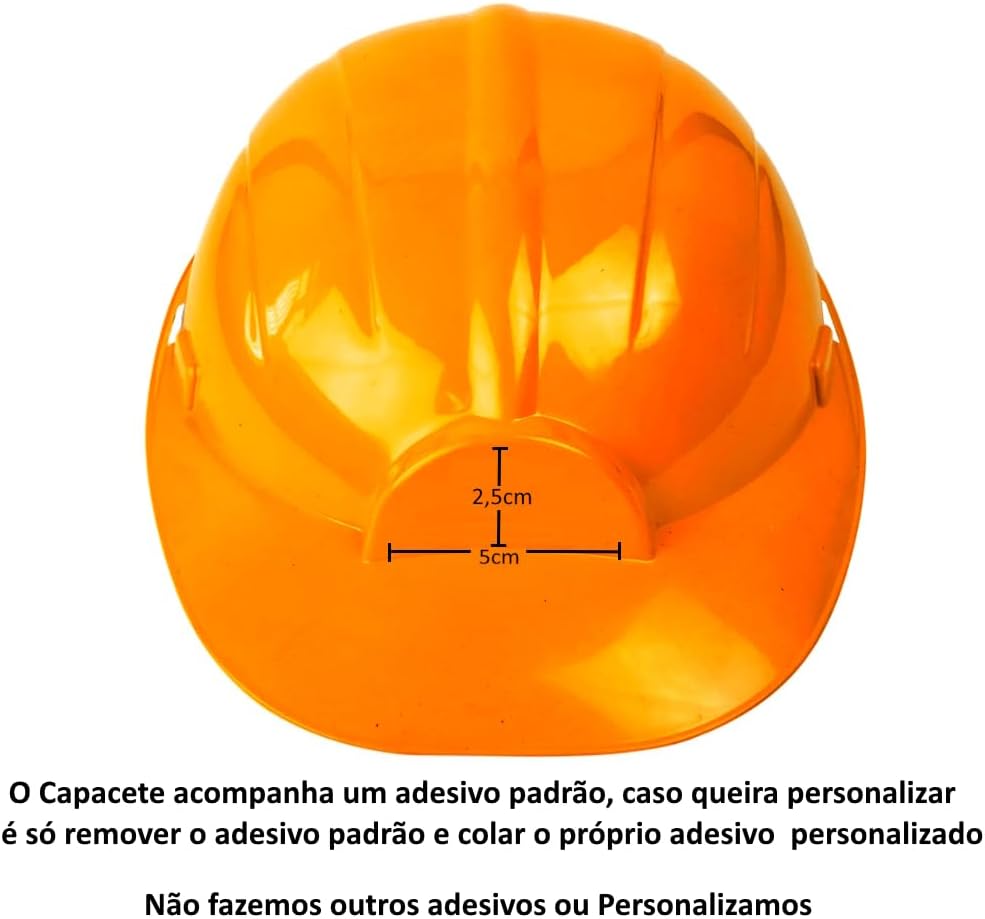 Capacete de Construtor Toy Master Infantil Fantasia Laranja 4 Capacete de Construtor Toy Master Infantil Fantasia Laranja - Imagem 4