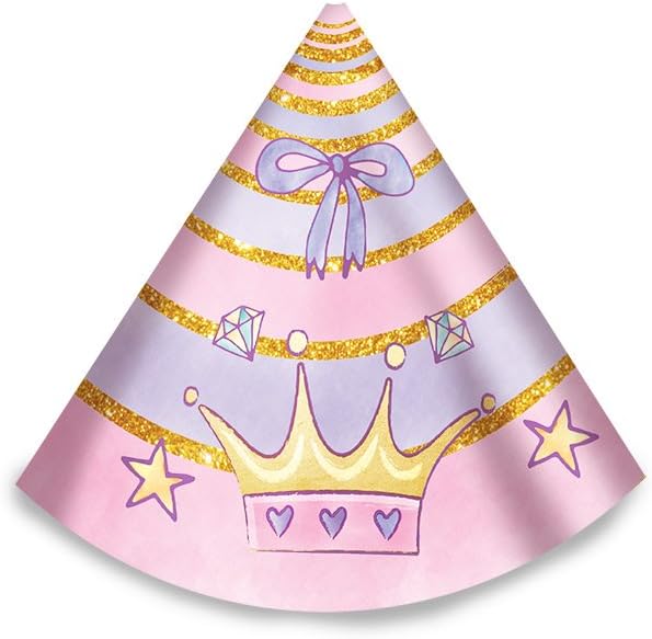 Chapéu de Aniversário Regina Unicórnio com 8 Unidades 1 Chapéu de Aniversário Regina Unicórnio com 8 Unidades