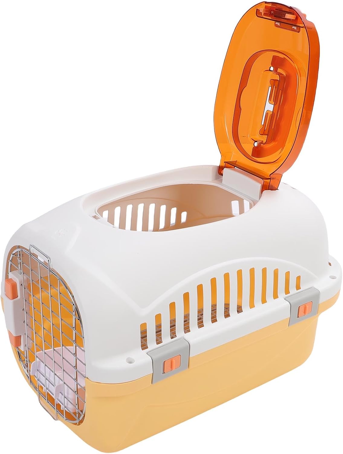 Canil de Plástico para Cães e Gatos Transporte Aéreo Amarelo 8 Canil de Plástico para Cães e Gatos Transporte Aéreo Amarelo - Imagem 8