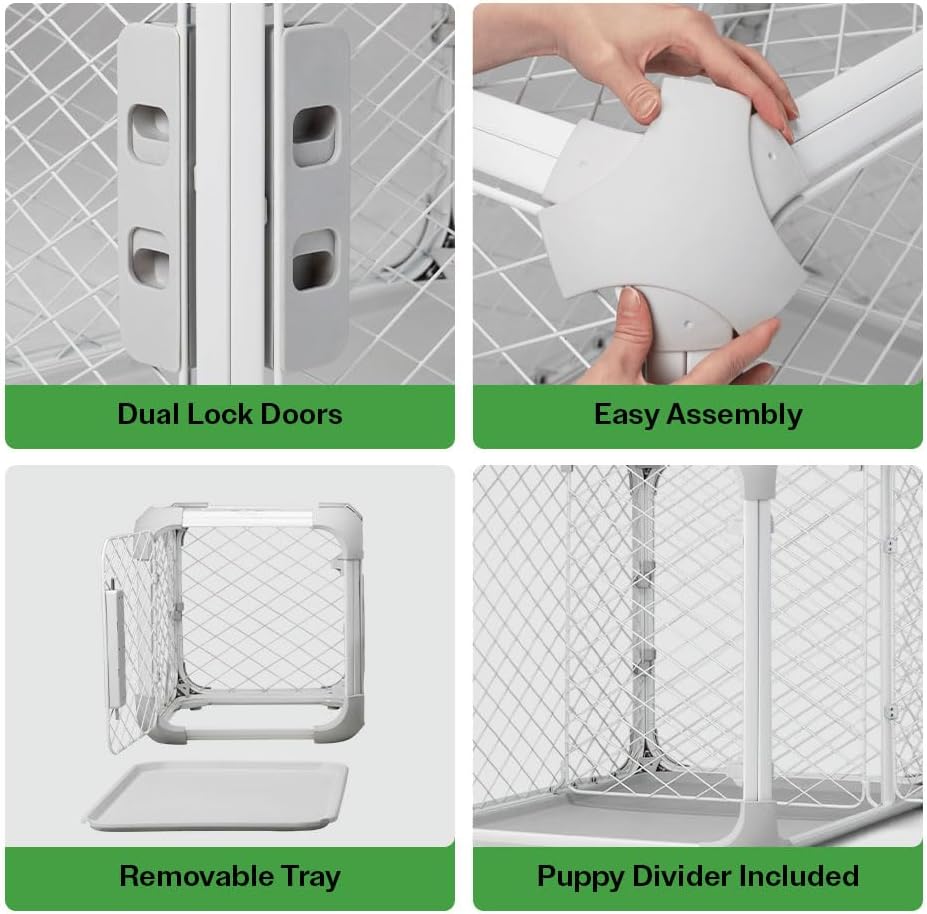 Caixa para Cães Diggs Evolv Intermediária Cinza Modular 3 Caixa para Cães Diggs Evolv Intermediária Cinza Modular - Imagem 3