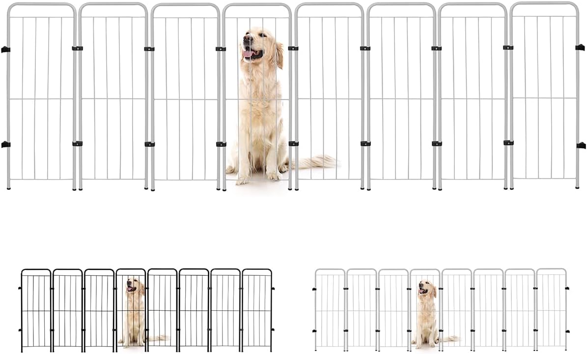Cercado Pet Utility 8 Módulos Dobrável 98 cm para Cachorros 1 Cercado Pet Utility 8 Módulos Dobrável 98 cm para Cachorros