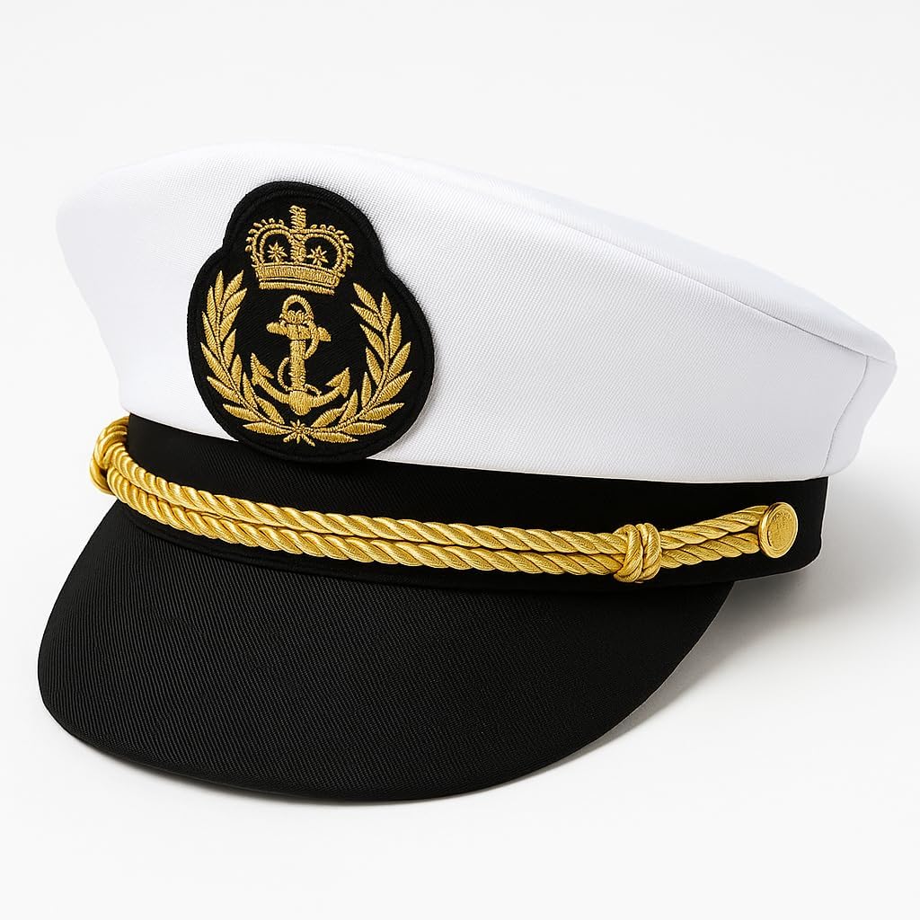 Quepe de Marinheiro Andória Estilo Náutico para Fantasia 1 Quepe de Marinheiro Andória Estilo Náutico para Fantasia