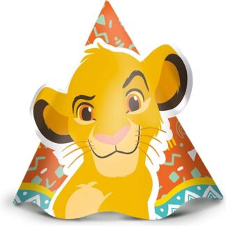Chapéu O Rei Leão Regina Festas Kit com 12 Unidades de Papel