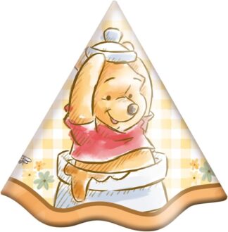 Chapéu Ursinho Pooh Festcolor para Festa Infantil 8 Unidades