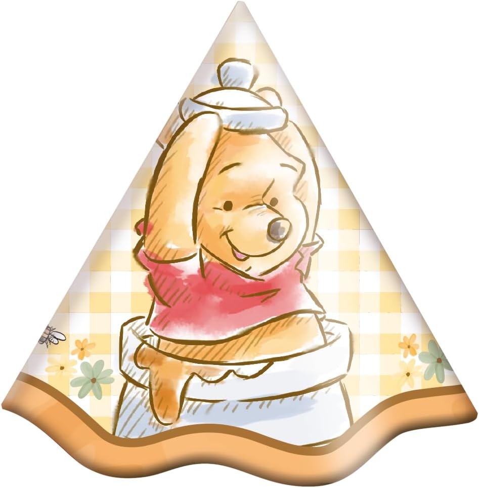 Chapéu Ursinho Pooh Festcolor para Festa Infantil 8 Unidades 1 Chapéu Ursinho Pooh Festcolor para Festa Infantil 8 Unidades