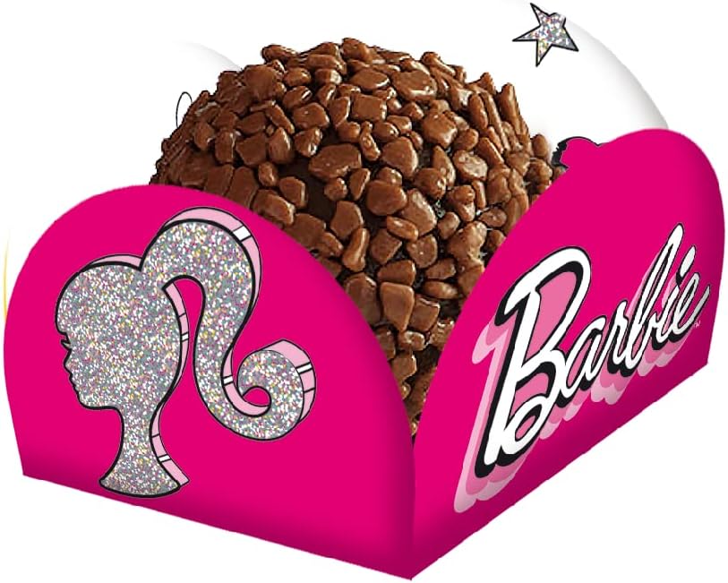 Porta Forminha Festcolor 1 para Doces de Festa Barbie 40 Unidades 1 Porta Forminha Festcolor 1 para Doces de Festa Barbie 40 Unidades