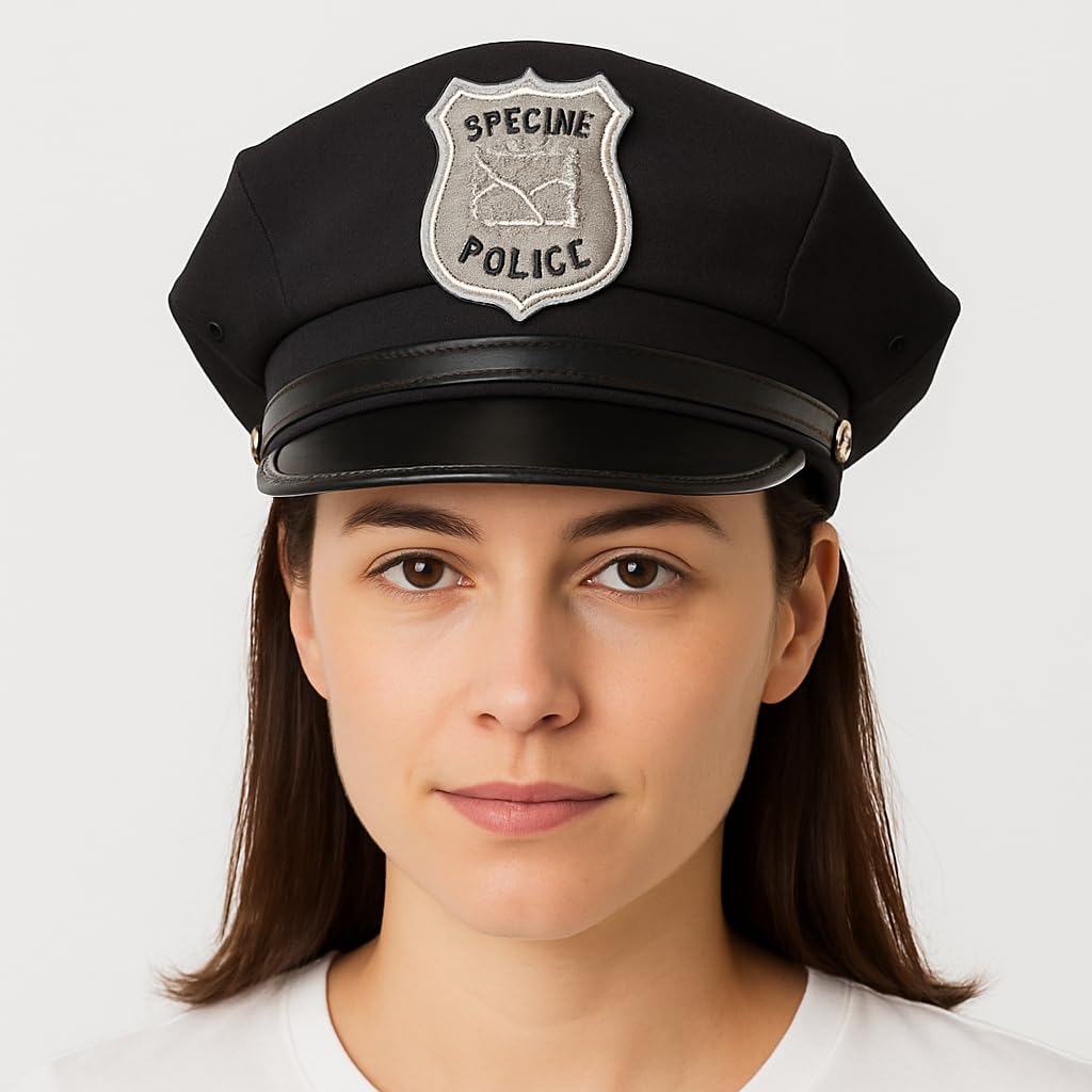 Chapéu de Policial Special Police para Fantasia e Cosplay 8 Chapéu de Policial Special Police para Fantasia e Cosplay - Imagem 8