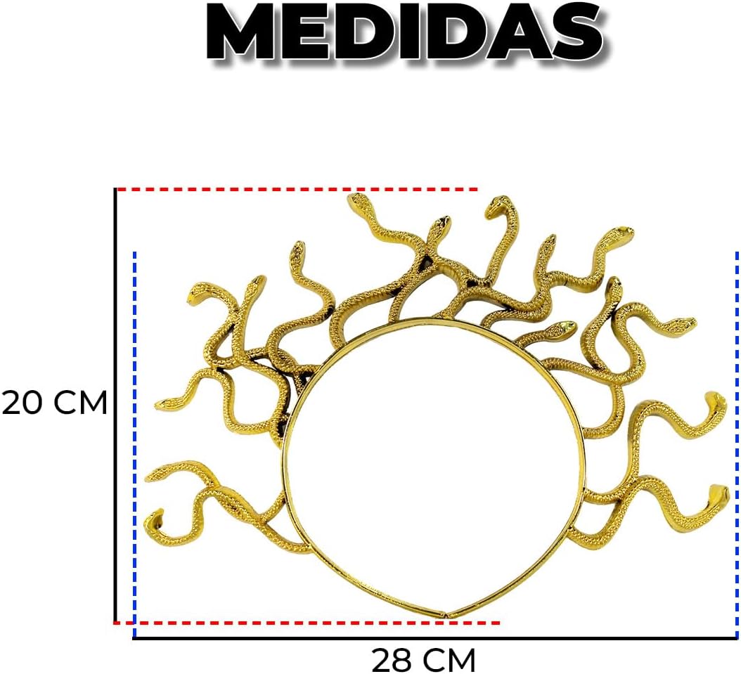 Tiara Medusa Fantasias Carol BI com Cobras para Carnaval e Halloween 5 Tiara Medusa Fantasias Carol BI com Cobras para Carnaval e Halloween - Imagem 5