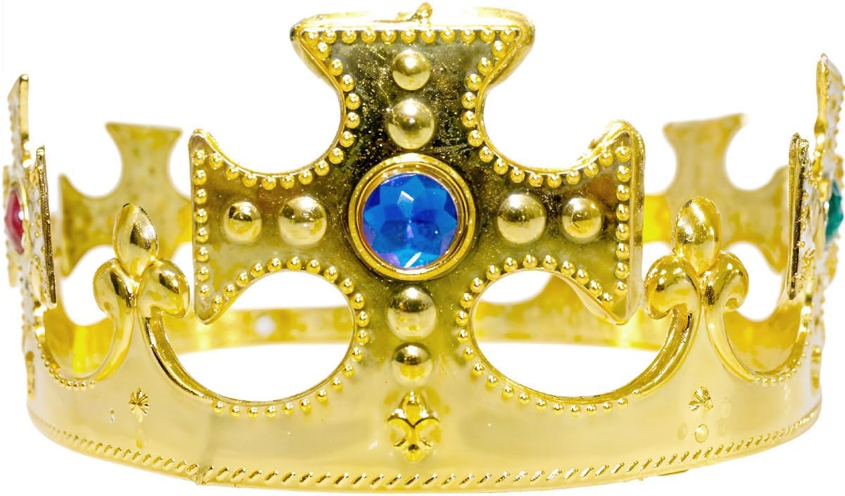 Coroa Fantasias Carol Ajustável Luxo para Rei e Rainha 2 Coroa Fantasias Carol Ajustável Luxo para Rei e Rainha - Imagem 2