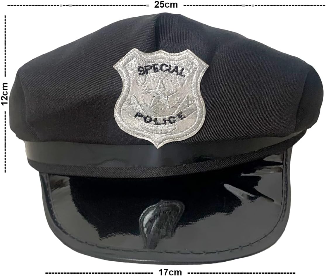 Chapéu de Policial Special Police para Fantasia e Cosplay 4 Chapéu de Policial Special Police para Fantasia e Cosplay - Imagem 4