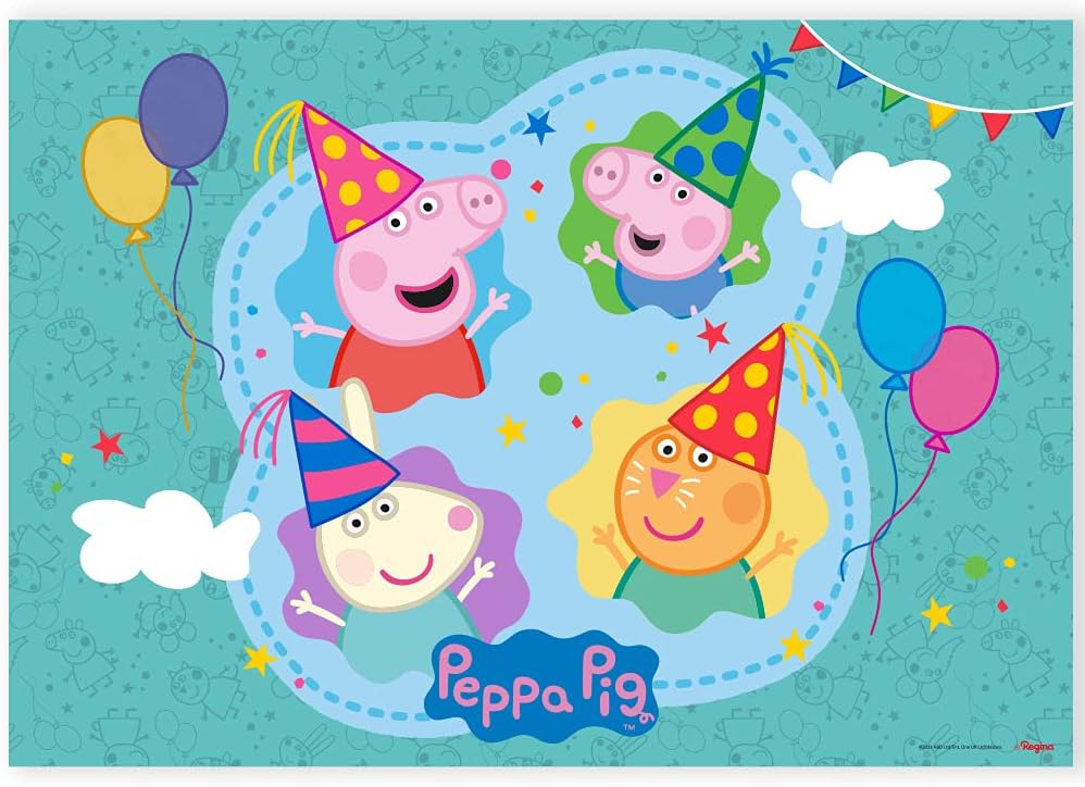 Painel Decorativo Regina Festas Peppa Pig para Festa Infantil 2 Painel Decorativo Regina Festas Peppa Pig para Festa Infantil - Imagem 2