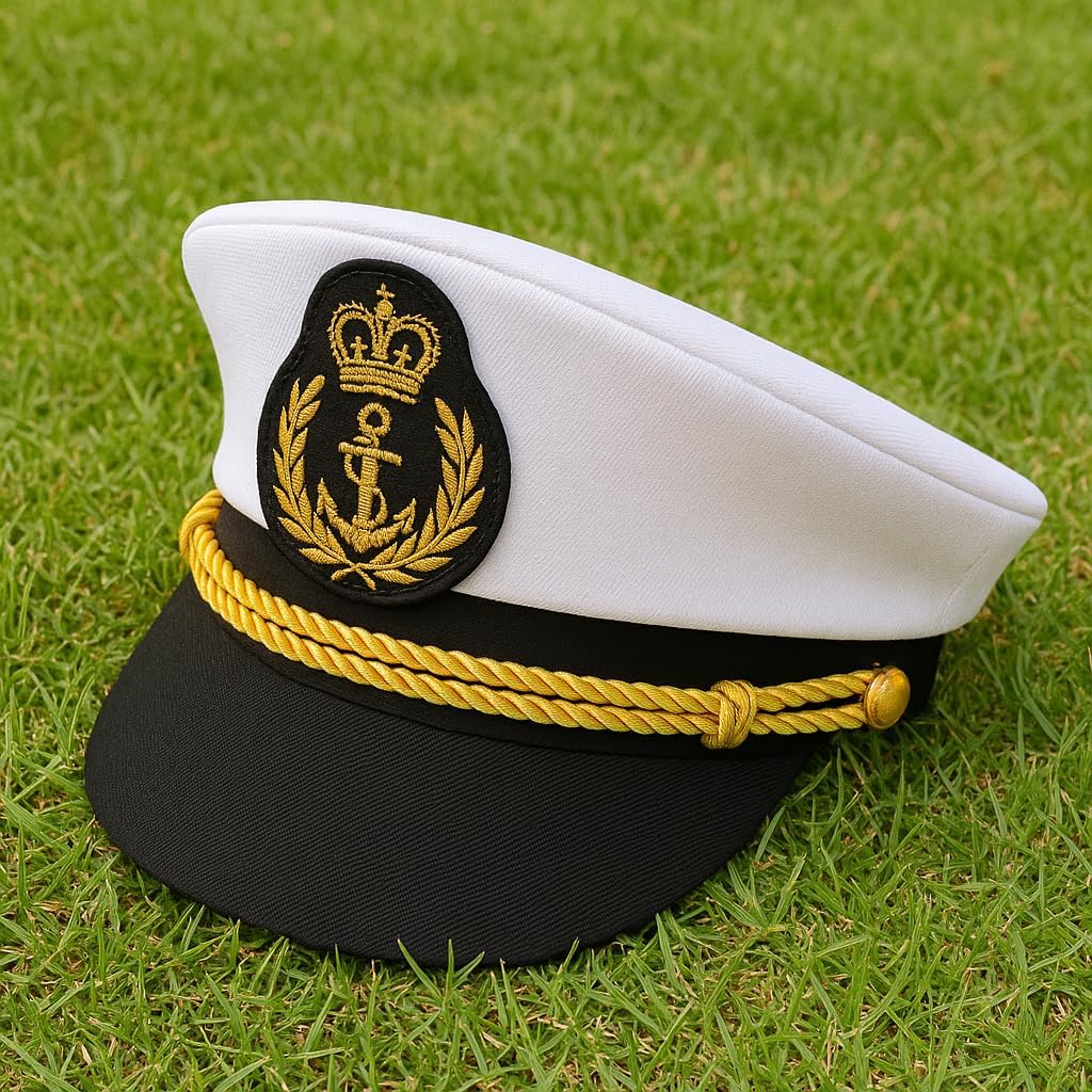 Quepe de Marinheiro Andória Estilo Náutico para Fantasia 3 Quepe de Marinheiro Andória Estilo Náutico para Fantasia - Imagem 3