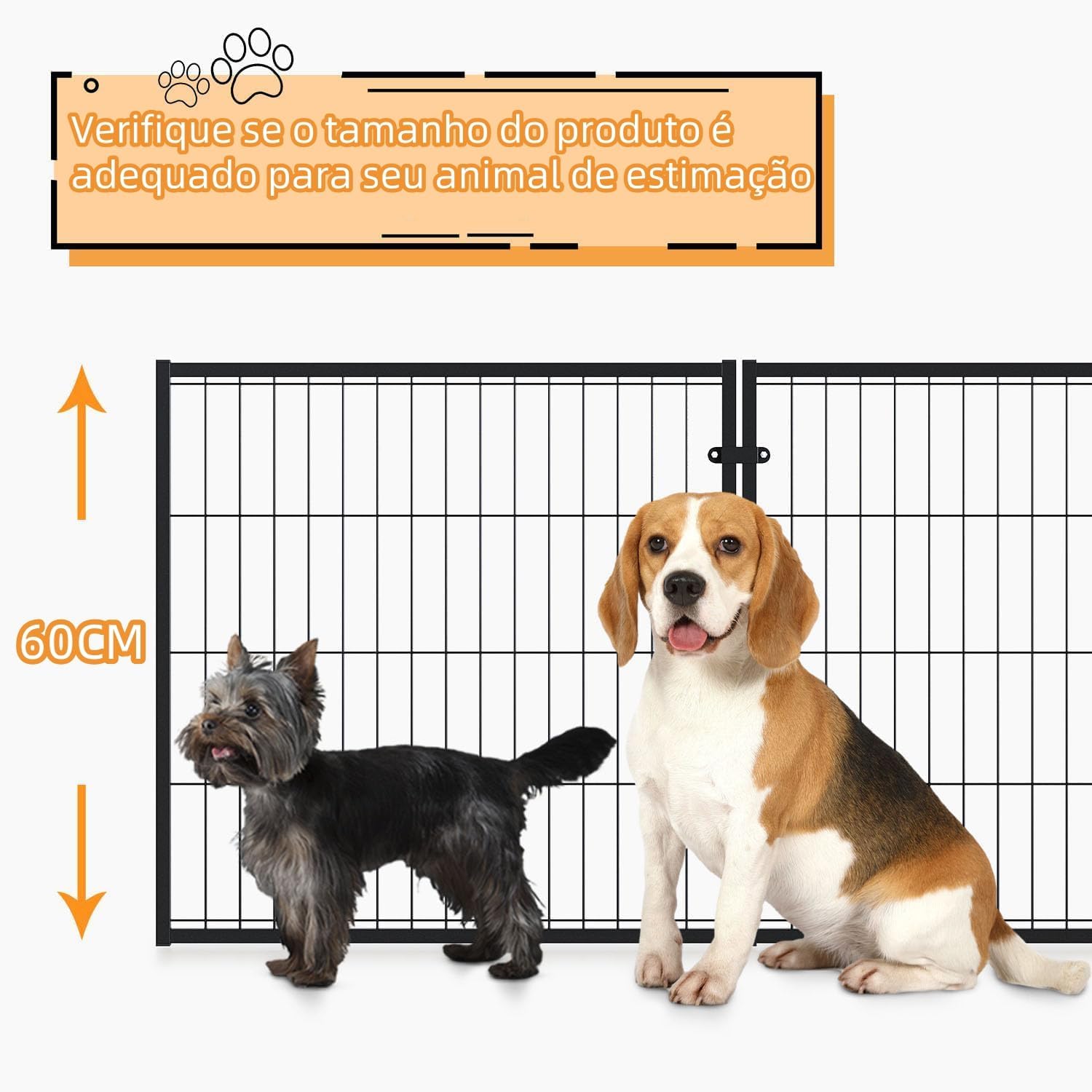 Gaiola de Metal Tarbaha para Cães Grande Resistente e Durável 5 Gaiola de Metal Tarbaha para Cães Grande Resistente e Durável - Imagem 5