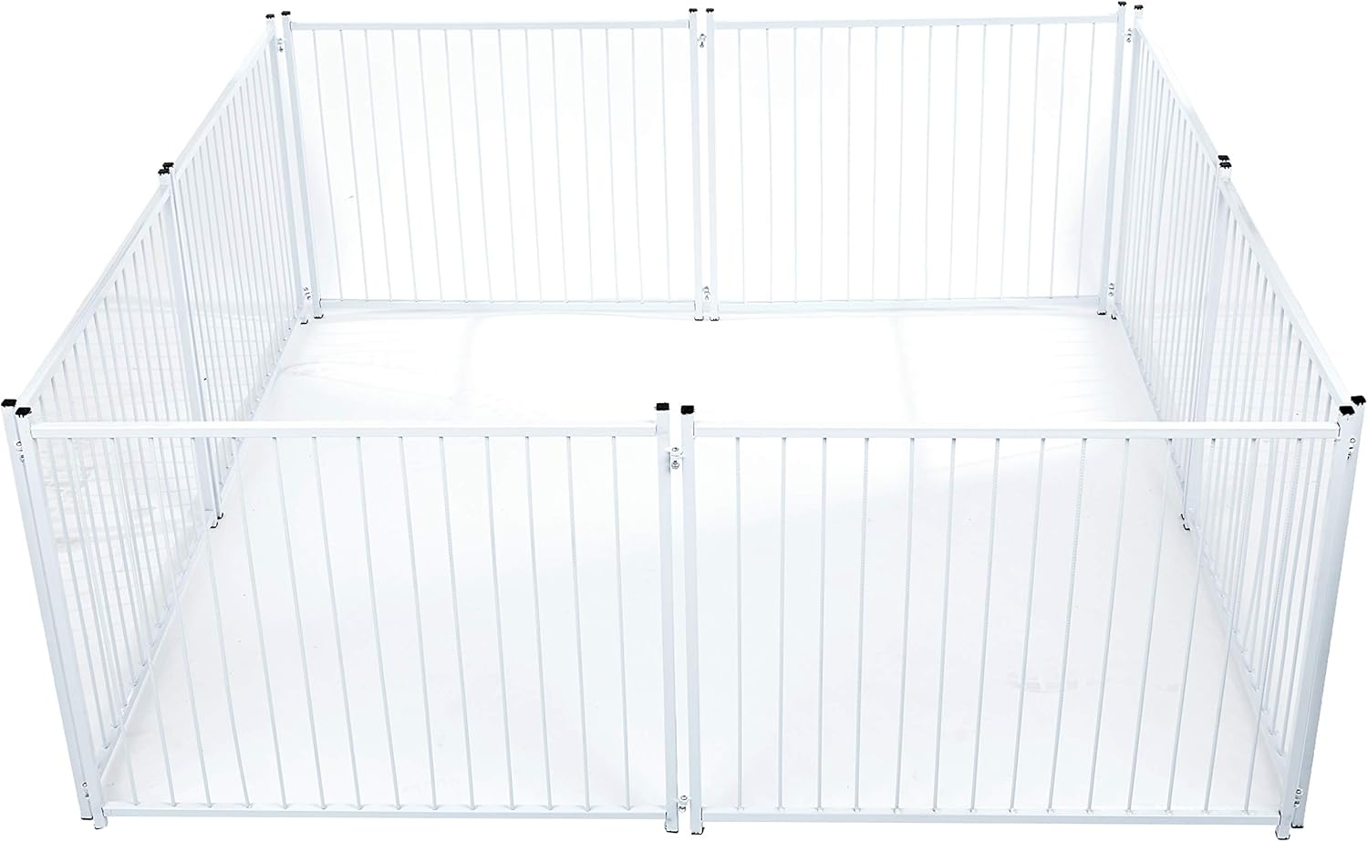 Canil Octogonal NF Pet Branco Cercado Dobrável para Cães 1 Canil Octogonal NF Pet Branco Cercado Dobrável para Cães