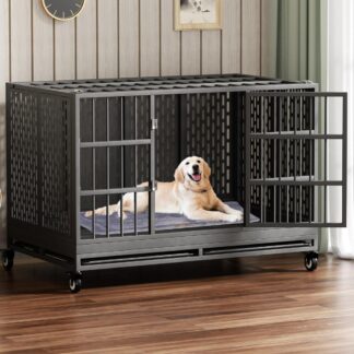 Gaiola para Cães Snuowu BJ-38 Resistente Dobrável de Metal