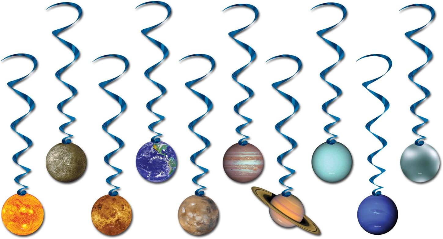 Sistema Solar Beistle Giratório Decoração Festa Espacial 1 Sistema Solar Beistle Giratório Decoração Festa Espacial
