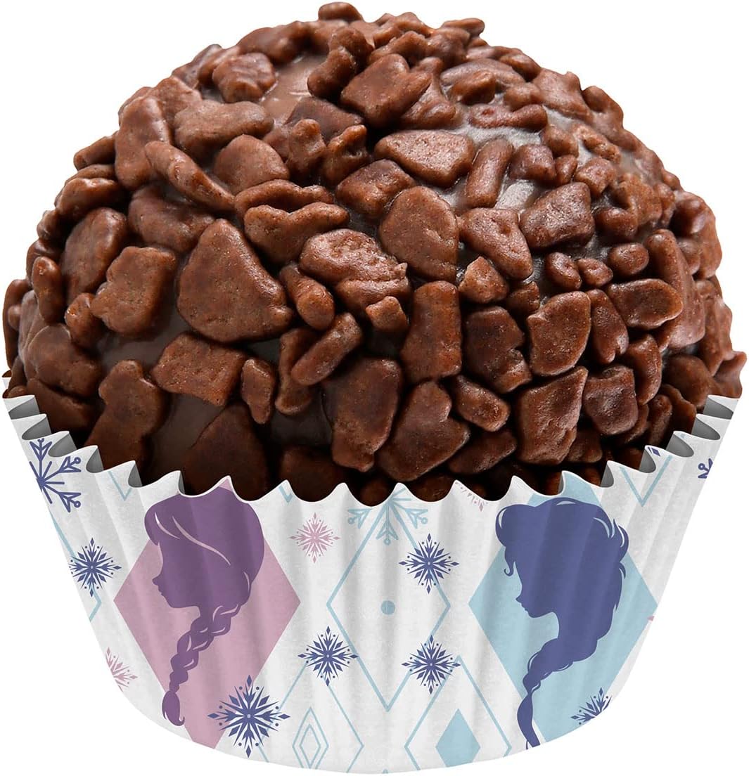 Forminha Número 5 Regina Frozen Decorada para Doces 100un 1 Forminha Número 5 Regina Frozen Decorada para Doces 100un