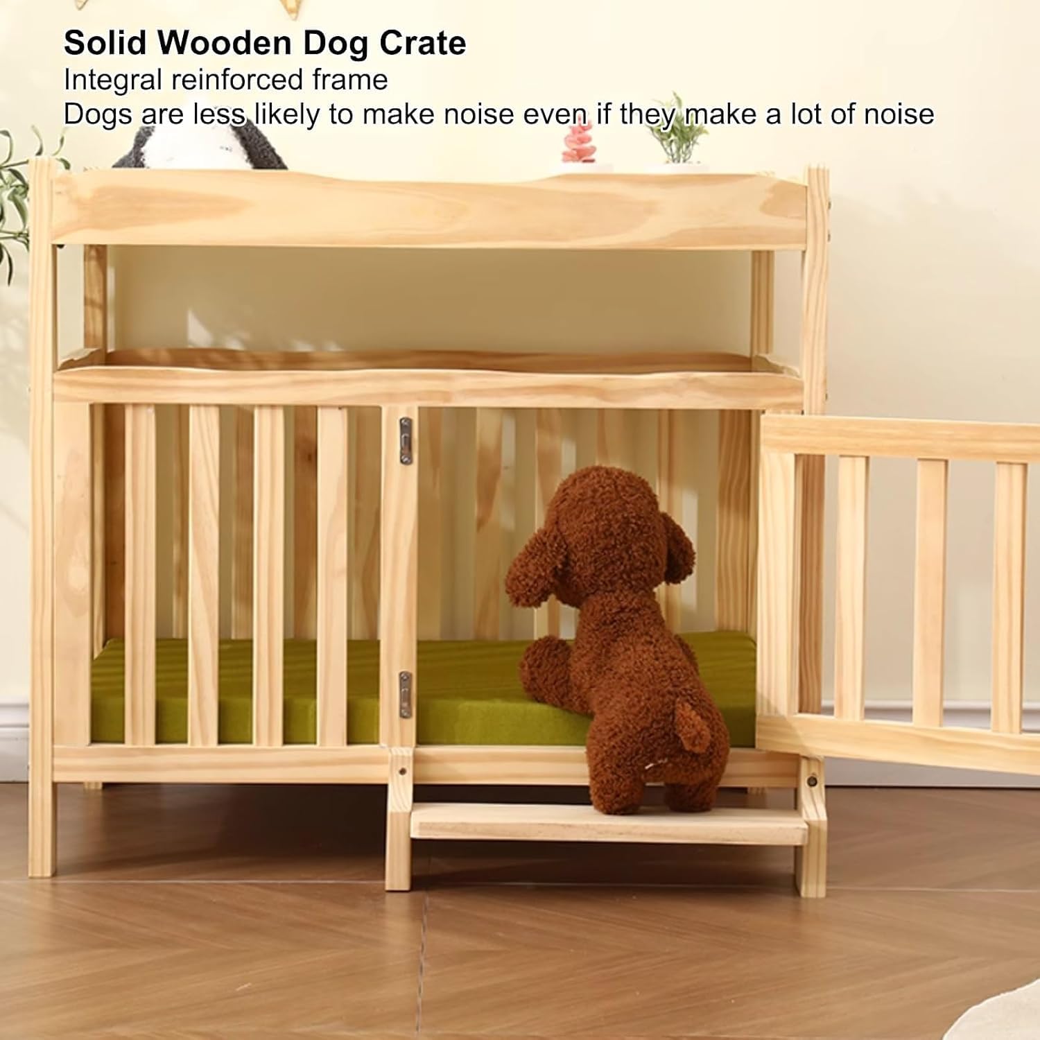 Caixa para Cães de Madeira Maciça com Mesa Lateral Multifuncional 4 Caixa para Cães de Madeira Maciça com Mesa Lateral Multifuncional - Imagem 4
