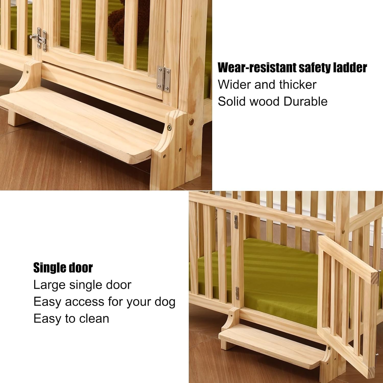 Caixa para Cães de Madeira Maciça com Mesa Lateral Multifuncional 5 Caixa para Cães de Madeira Maciça com Mesa Lateral Multifuncional - Imagem 5