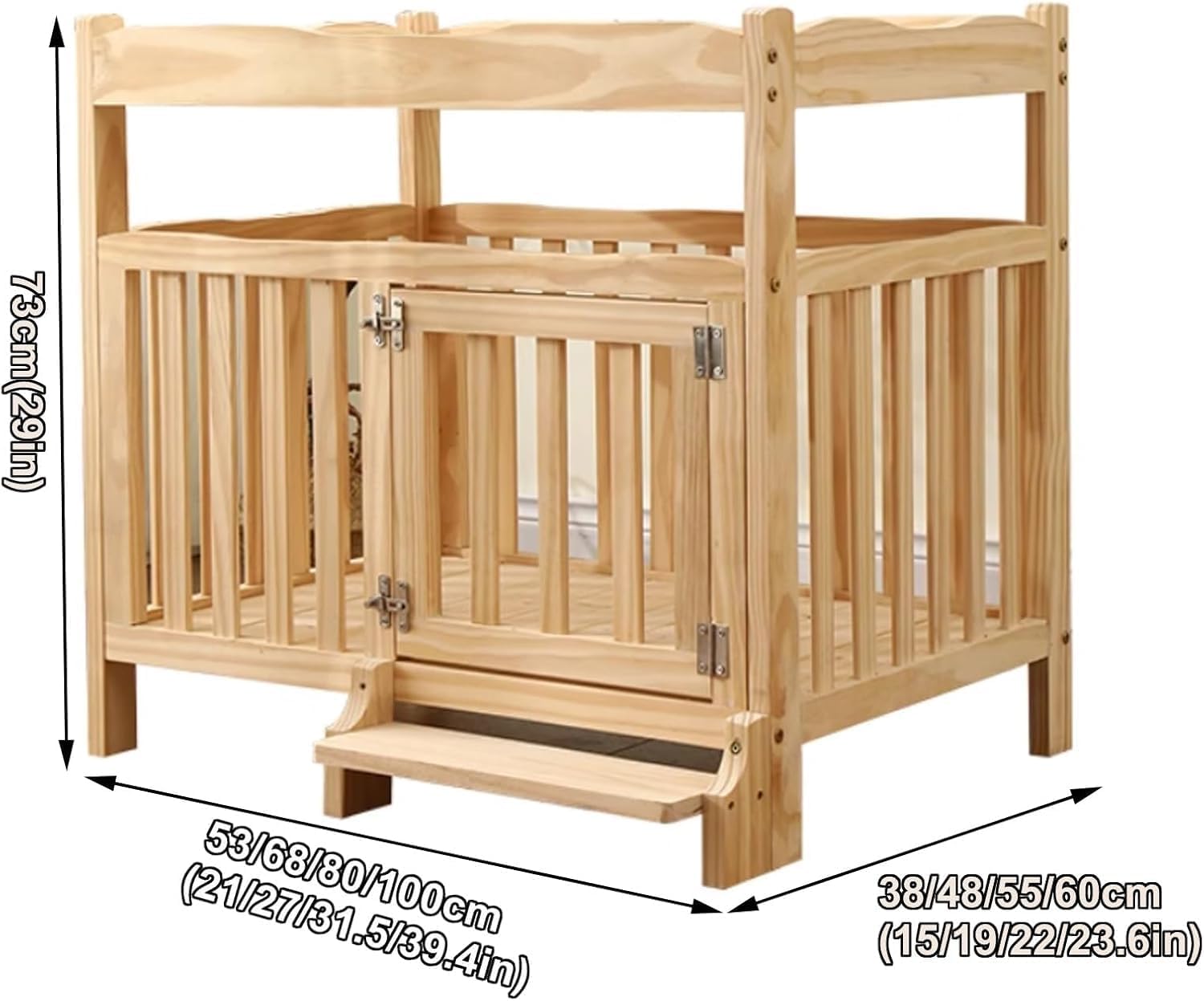 Caixa para Cães de Madeira Maciça com Mesa Lateral Multifuncional 2 Caixa para Cães de Madeira Maciça com Mesa Lateral Multifuncional - Imagem 2